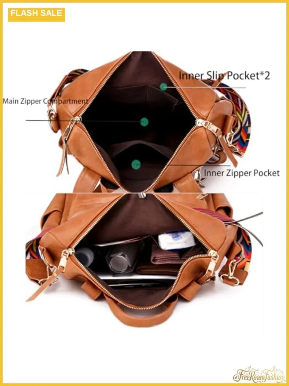 Women's Leather Multipurpose Convertible Fashion Backpack Purse Satchel Travel